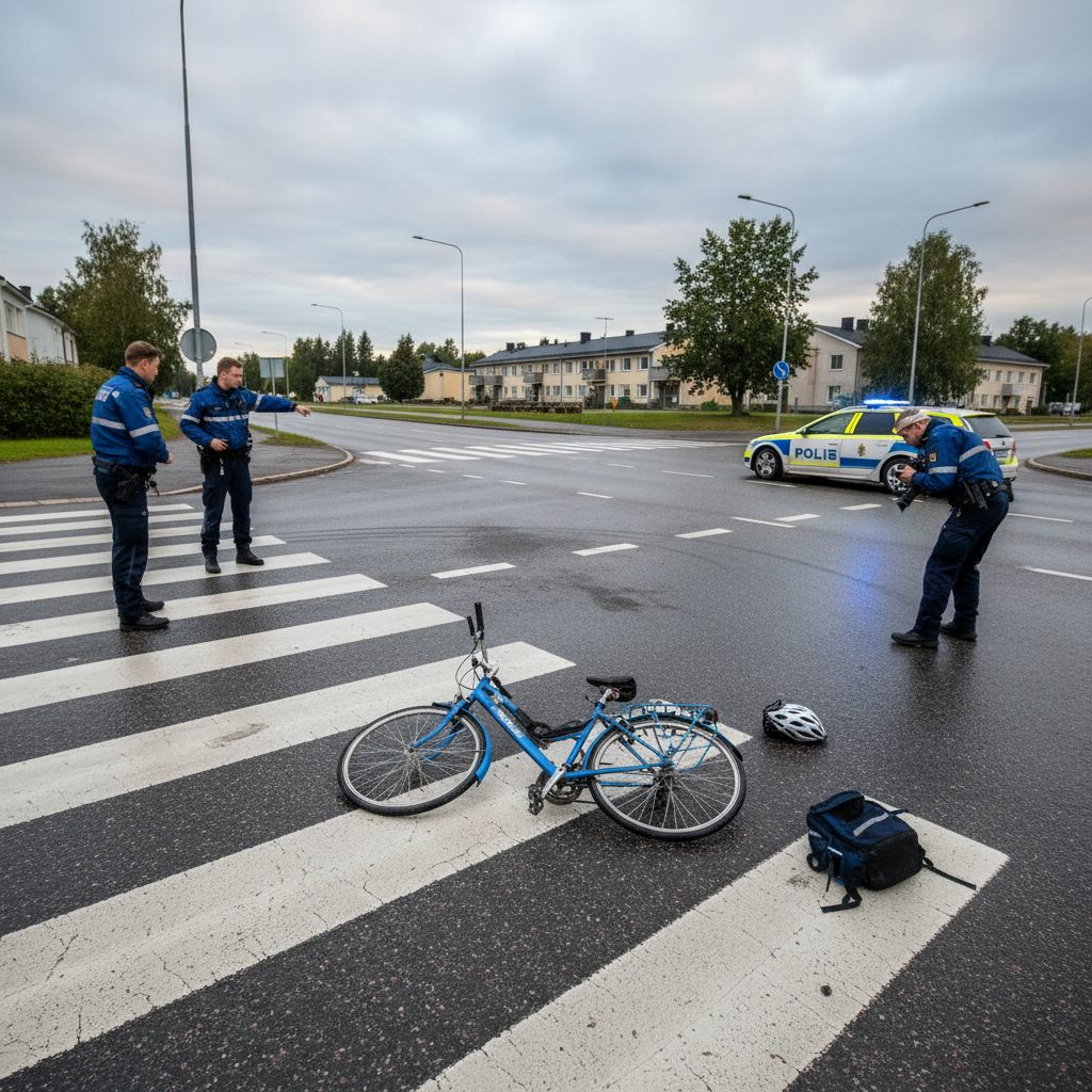 Poliisi etsii suojatieonnettomuuden osapuolta Pietarsaaressa