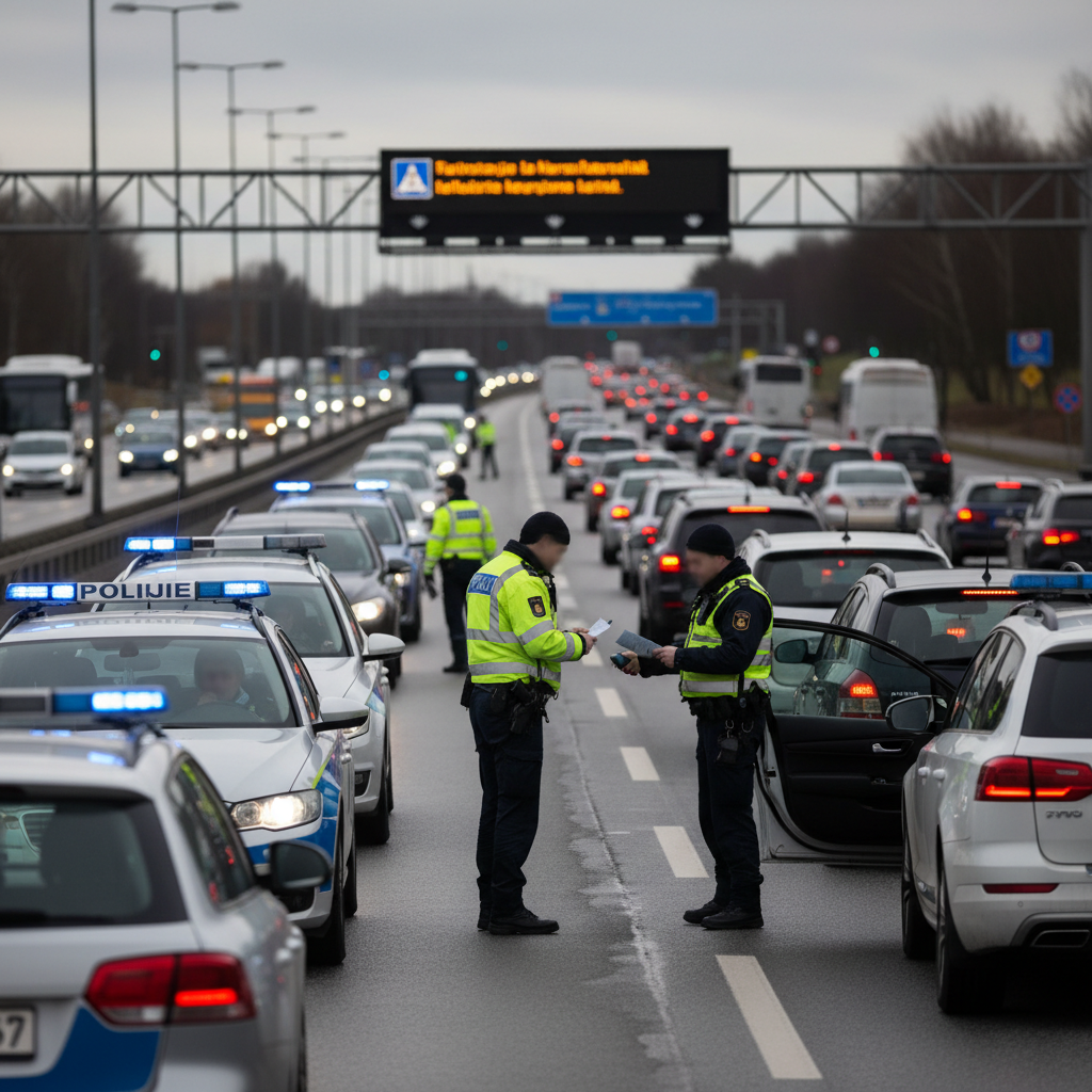 Poliisi jakoi satoja sakkoja työmatkaliikenteen valvonnassa