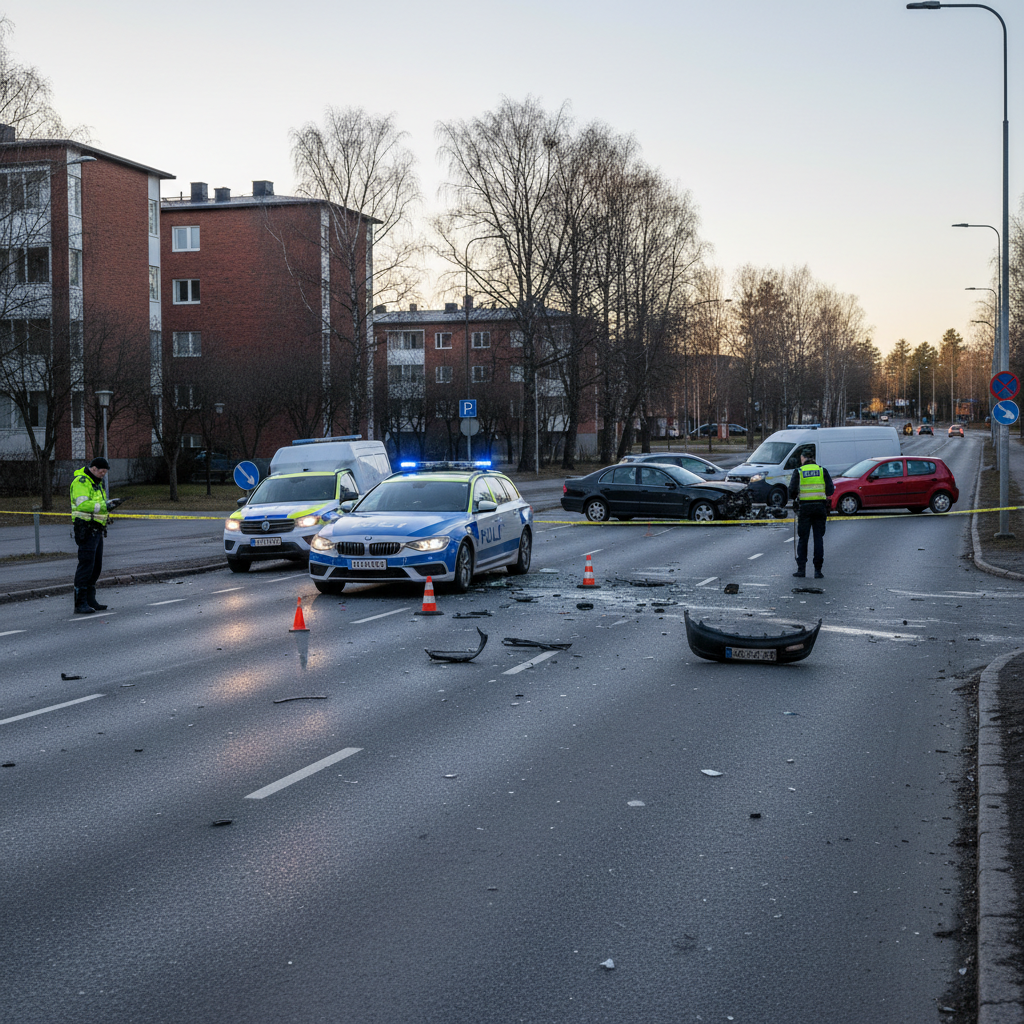 Poliisi jatkaa Tampereen Epilän liikenneonnettomuuden tutkintaa