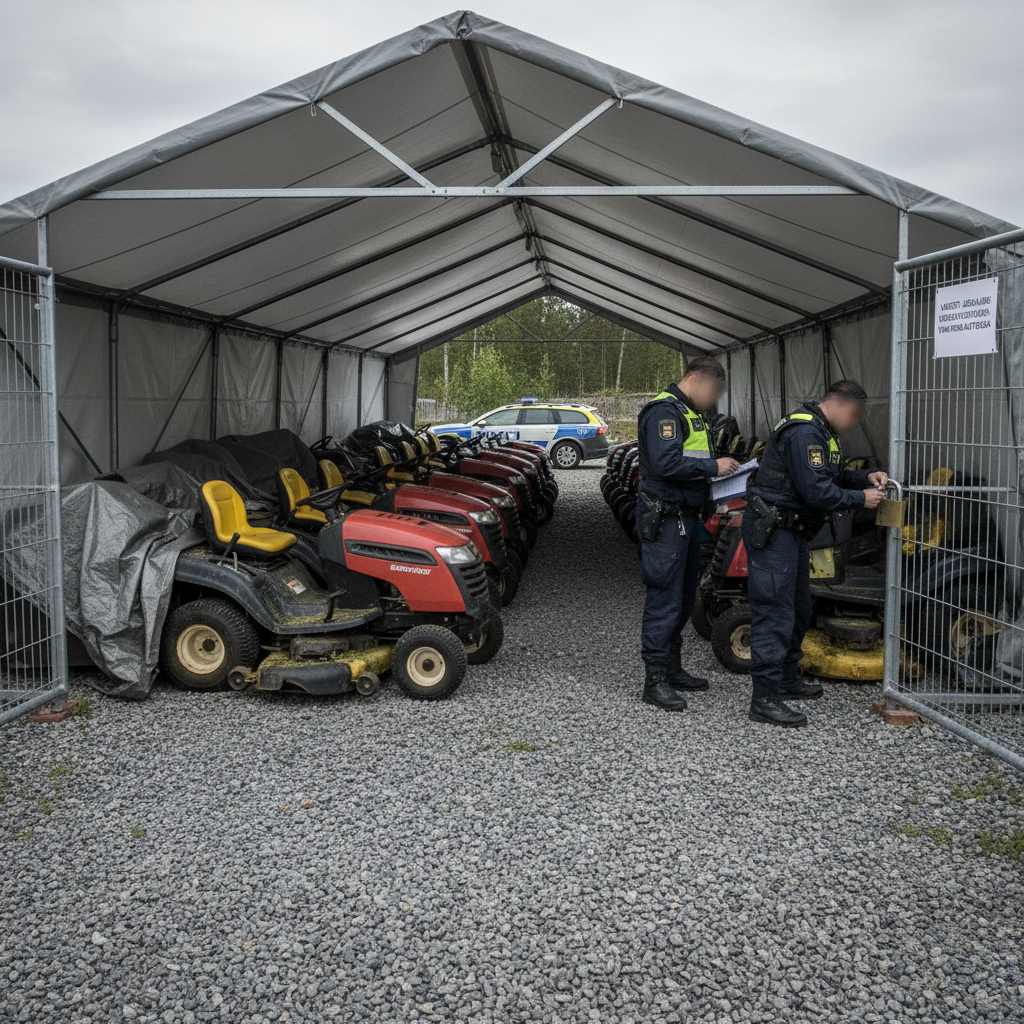 Poliisi löysi suurimman osan Lahdessa varastetuista ruohonleikkureista