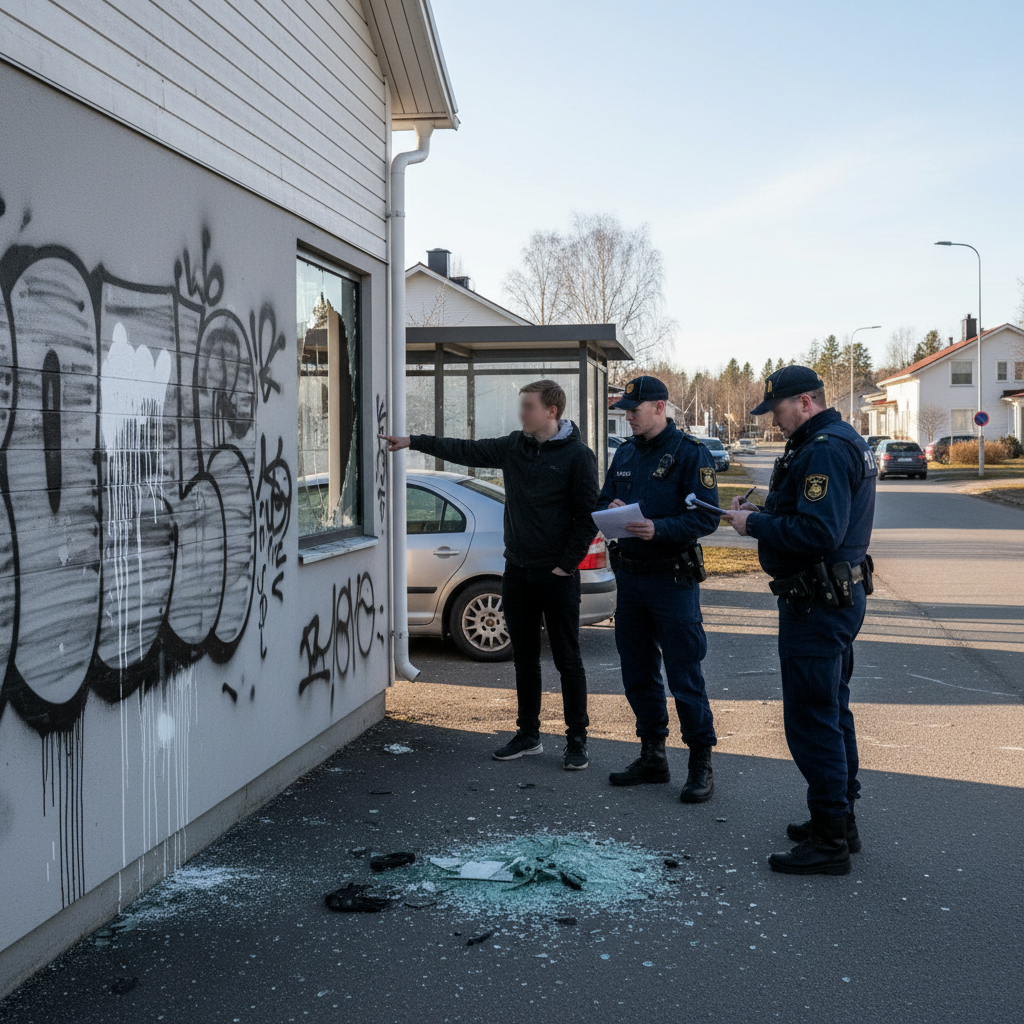Poliisi selvitti Haukiputaan vahingontekojen sarjan