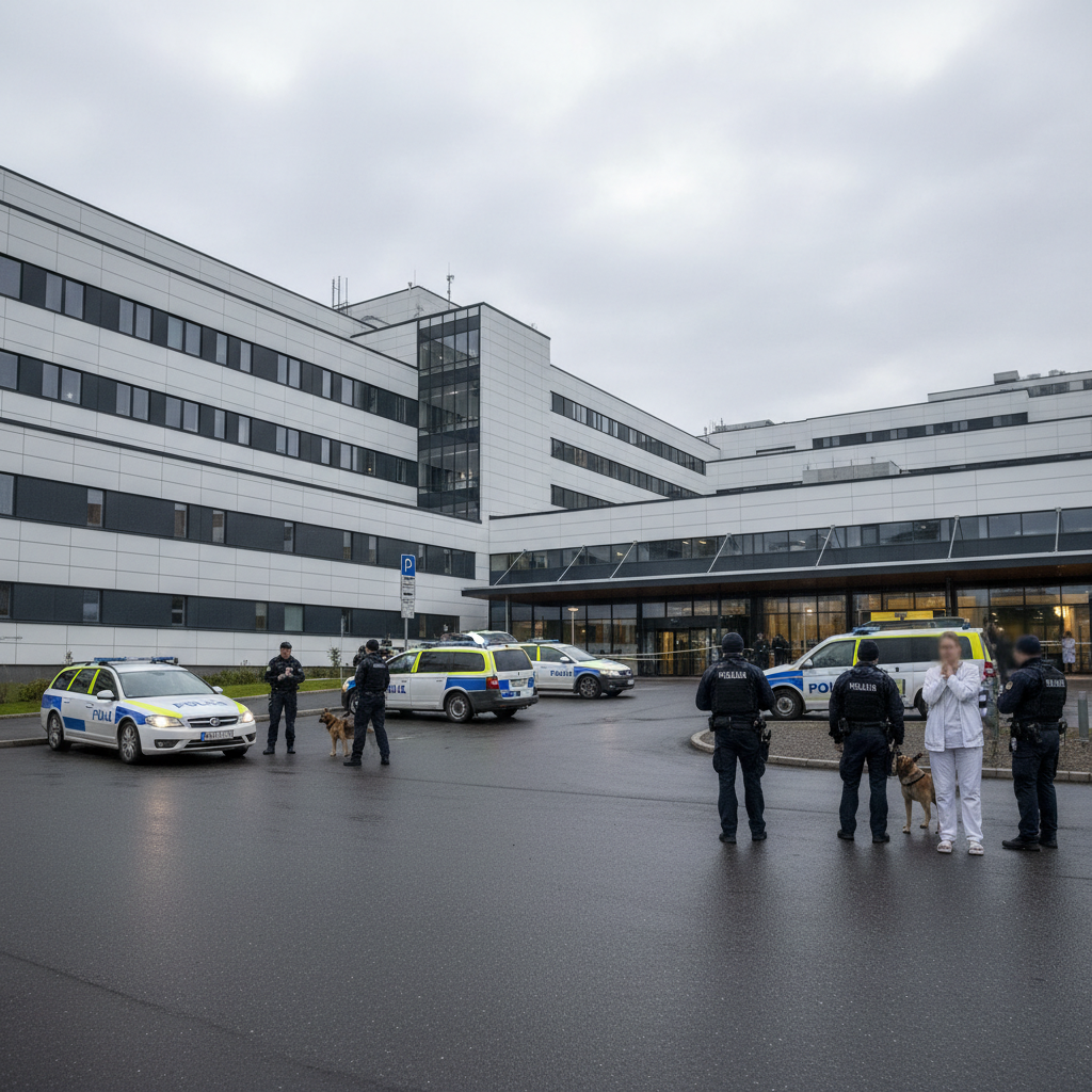 Poliisi tarkasti sairaala Novan perättömän pommiuhan vuoksi