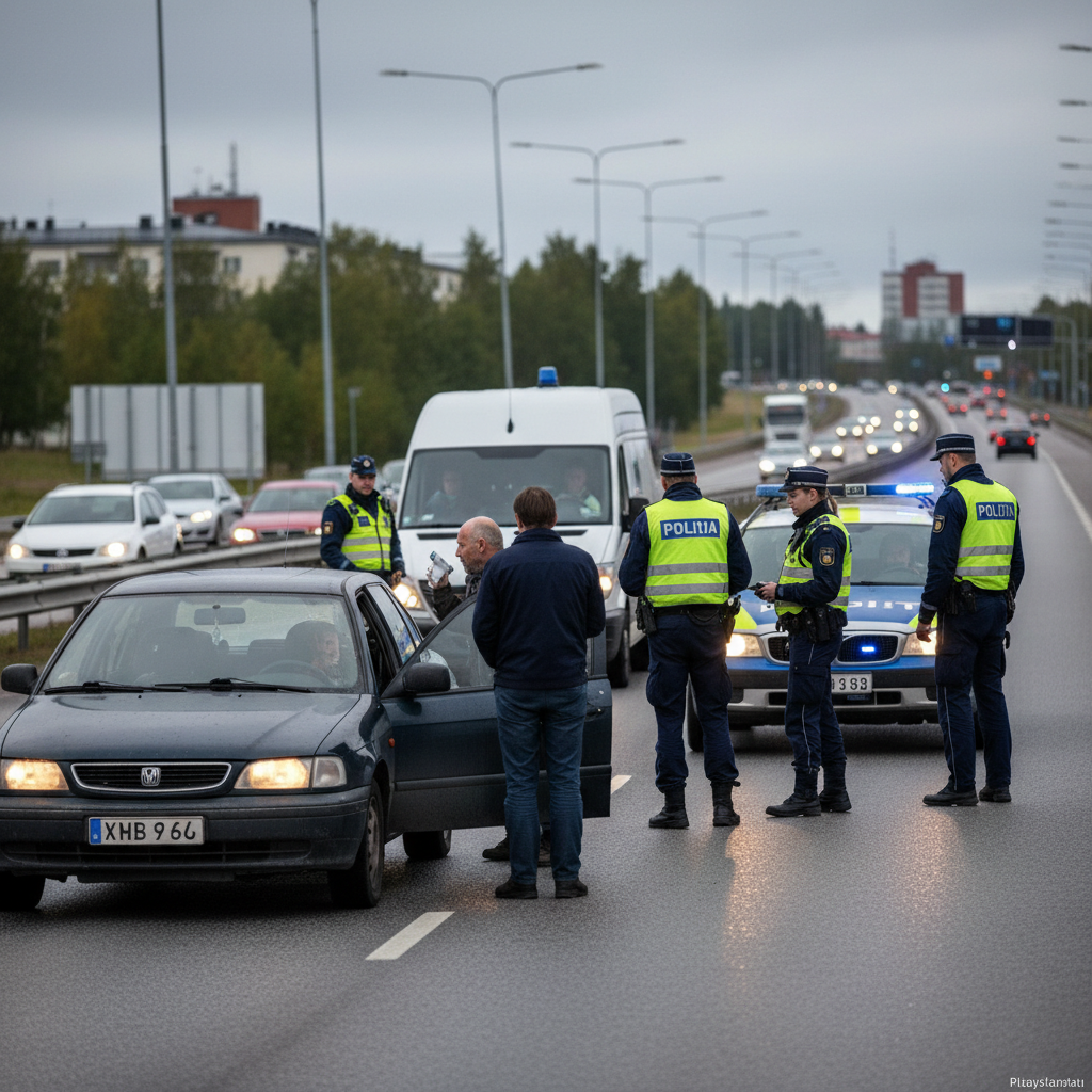 Poliisi tavoitti useita päihtyneitä kuljettajia Kuopion aamuliikenteessä