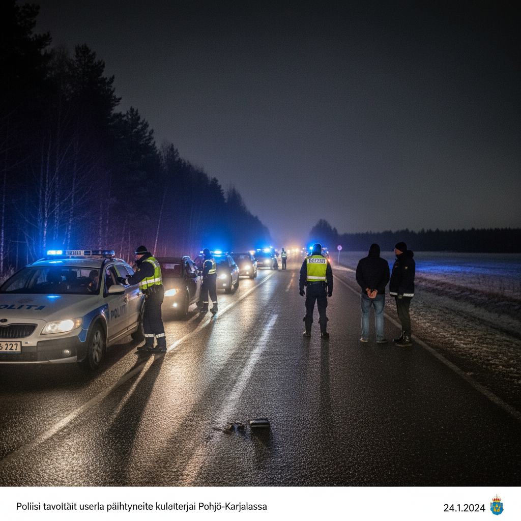 Poliisi tavoitti useita päihtyneitä kuljettajia Pohjois-Karjalassa