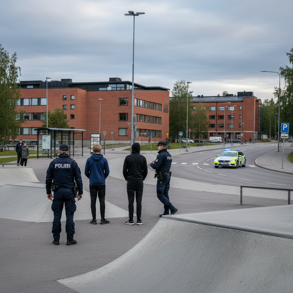 Poliisi tutkii alaikäisten väkivalta- ja uhkailutapauksia Valkeakoskella