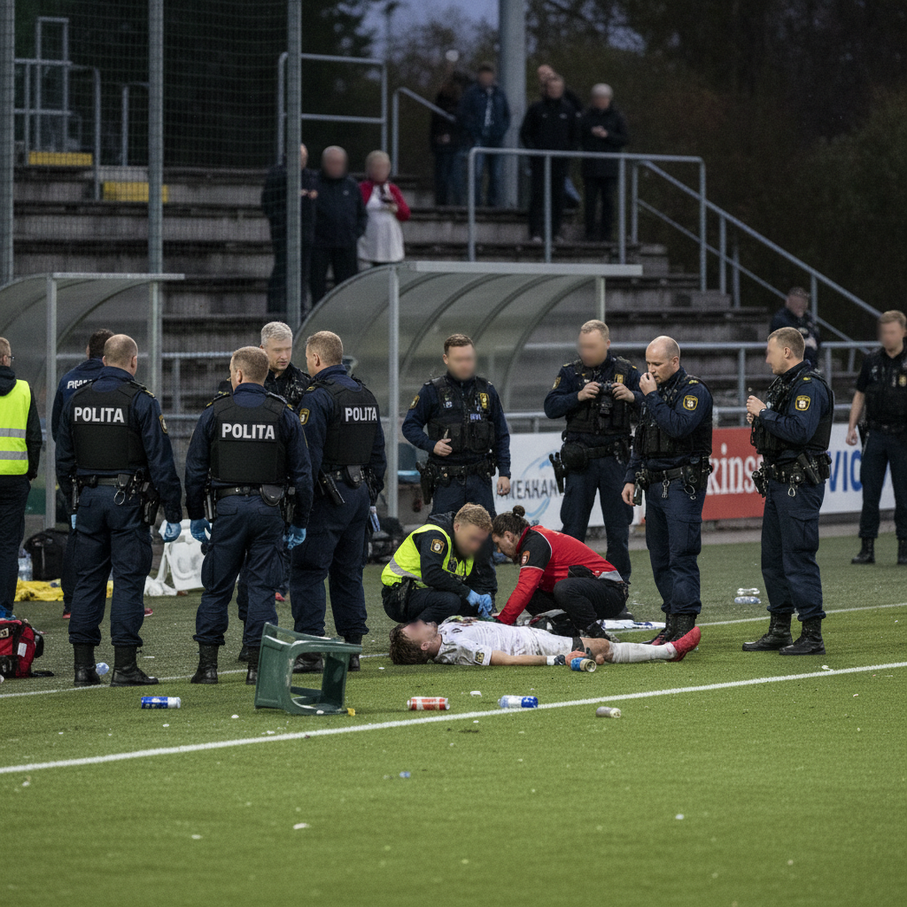 Poliisi tutkii jalkapallo-ottelun väkivaltaista välikohtausta Vaasassa