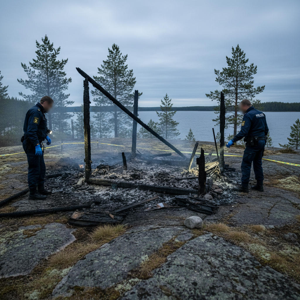 Poliisi tutkii Kontiolahden Saunaluodon laavupaloa