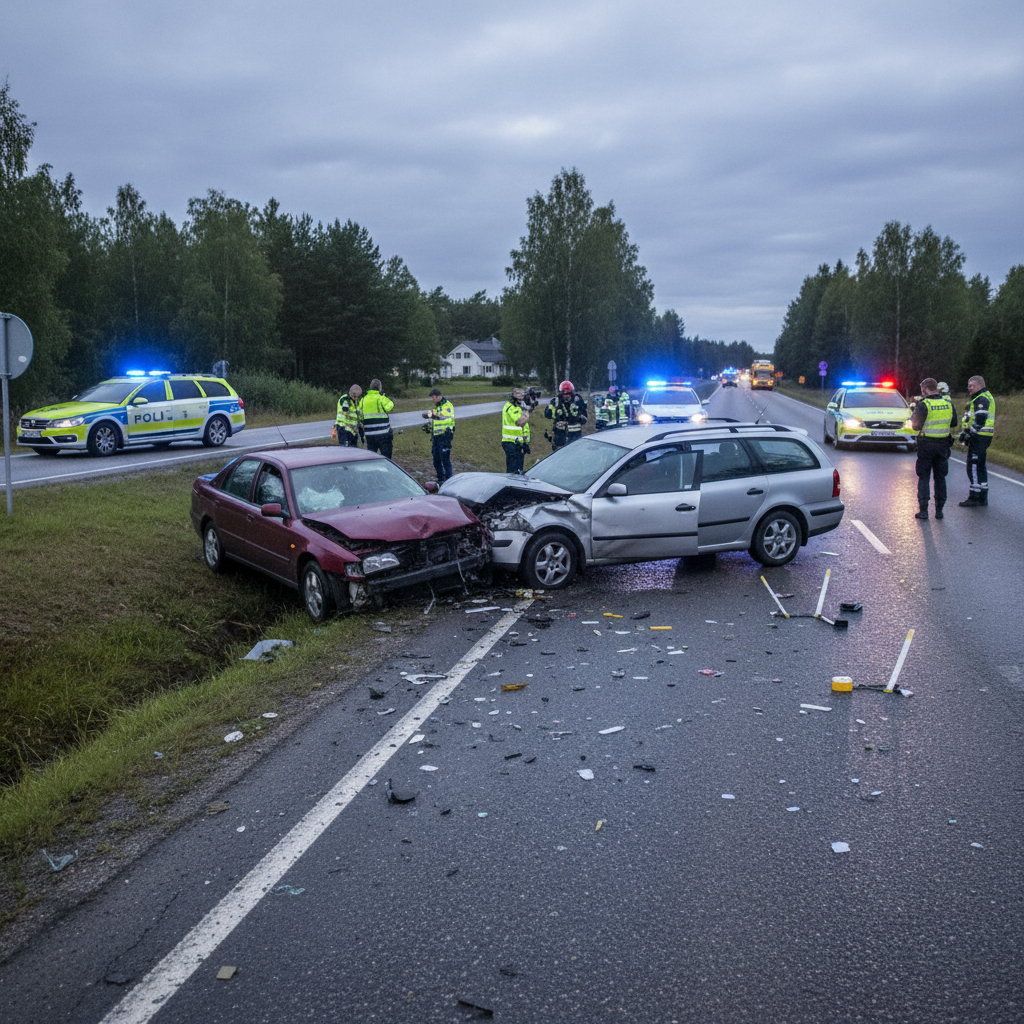 Poliisi tutkii Nurmijärven kuolonkolaria Rajamäentiellä