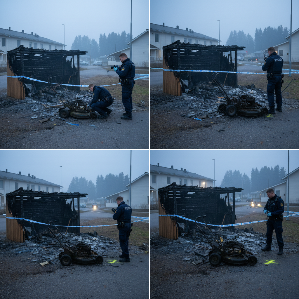 Poliisi tutkii öisiä tulipaloja Oulussa vahingontekoina