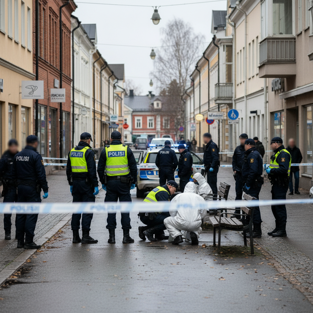 Poliisi tutkii Pieksämäen keskustan henkirikosta tappona
