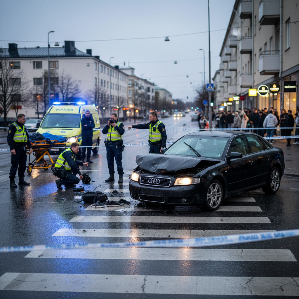 Poliisi tutkii tapon yritystä Kuopiossa – autoilija törmäsi 17-vuotiaaseen