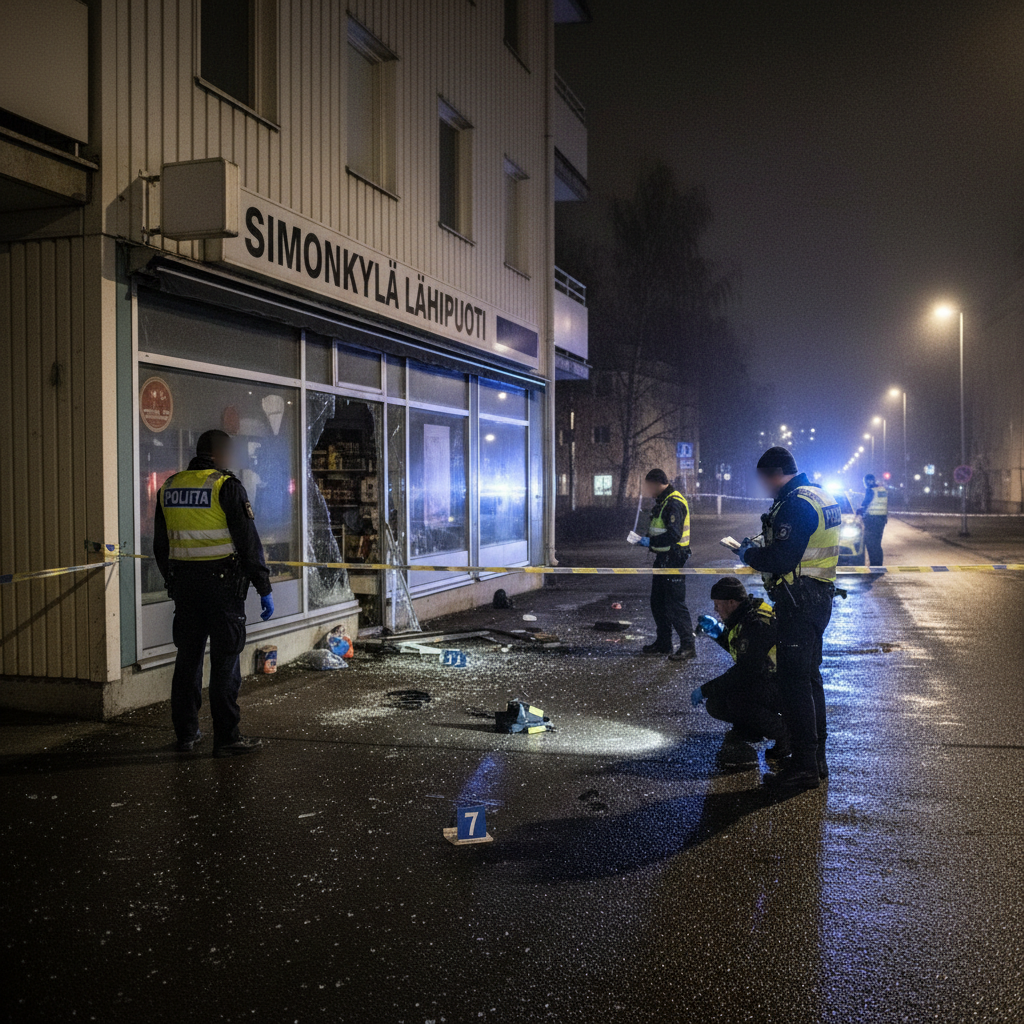 Poliisi tutkii yöllistä ryöstöä Vantaan Simonkylässä