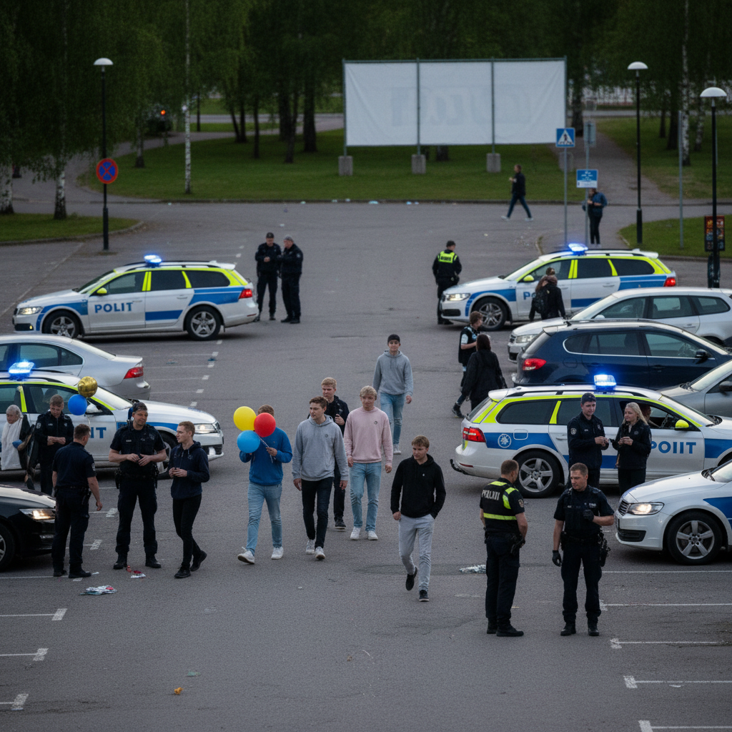 Poliisi valvoo tehostetusti koulujen päättäjäisiä Oulussa