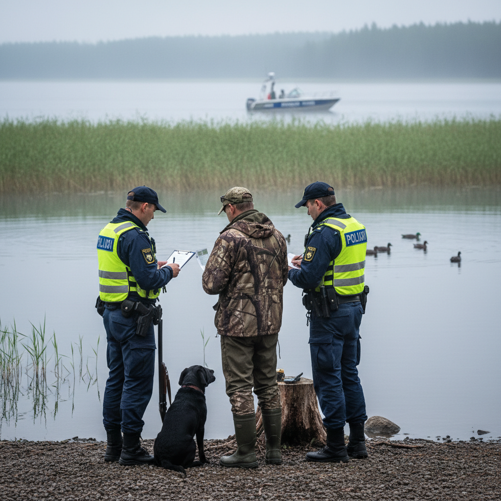 Poliisi valvoo vesilinnustusta useilla paikkakunnilla Pohjois-Savossa