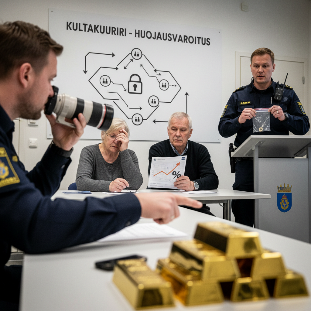 Poliisi varoittaa kultakuriireja hyödyntävistä sijoitushuijauksista