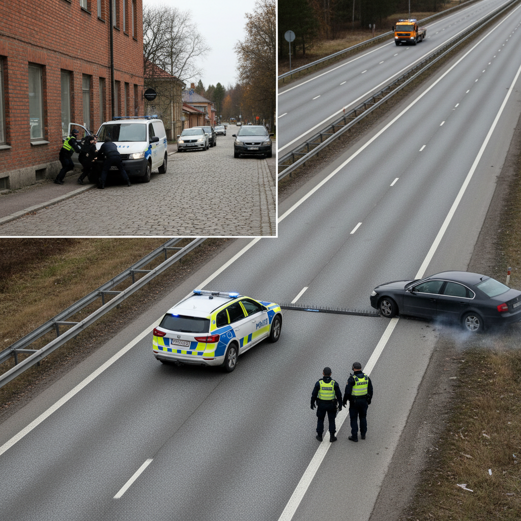 Poliisilla kaksi samanaikaista takaa-ajoa Pohjanmaalla