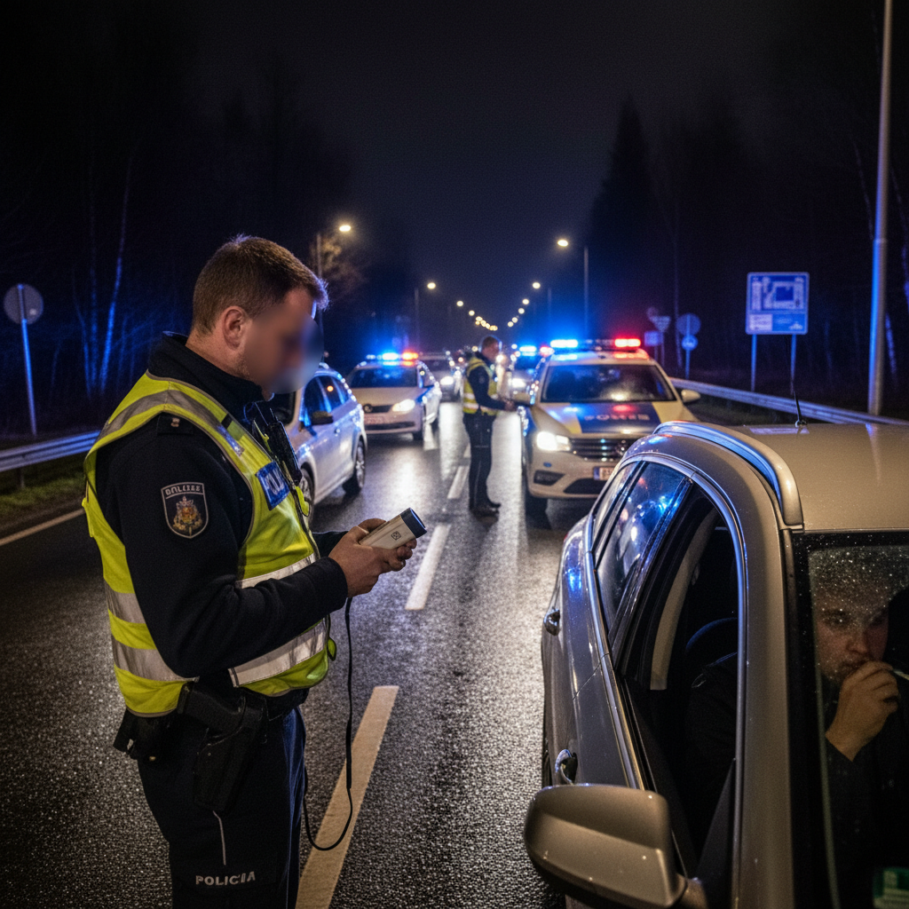 Poliisin liikennevalvonta paljasti rattijuoppojen määrän kasvun