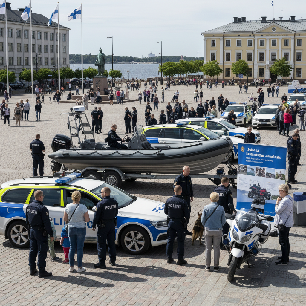 Poliisin päivä tuo viranomaiskaluston Oulun kauppatorille