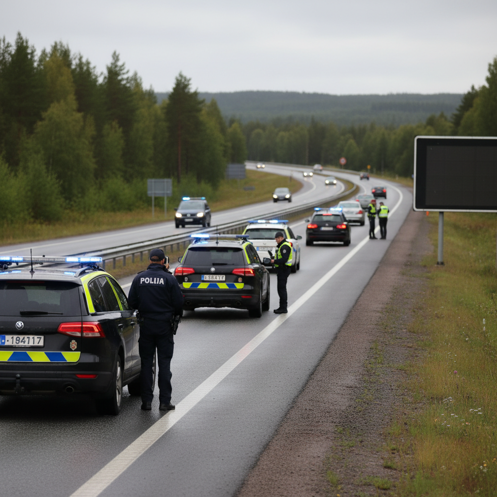 Poliisin tehovalvonta toi kymmeniä ajokieltoja Sisä-Suomen valtateillä