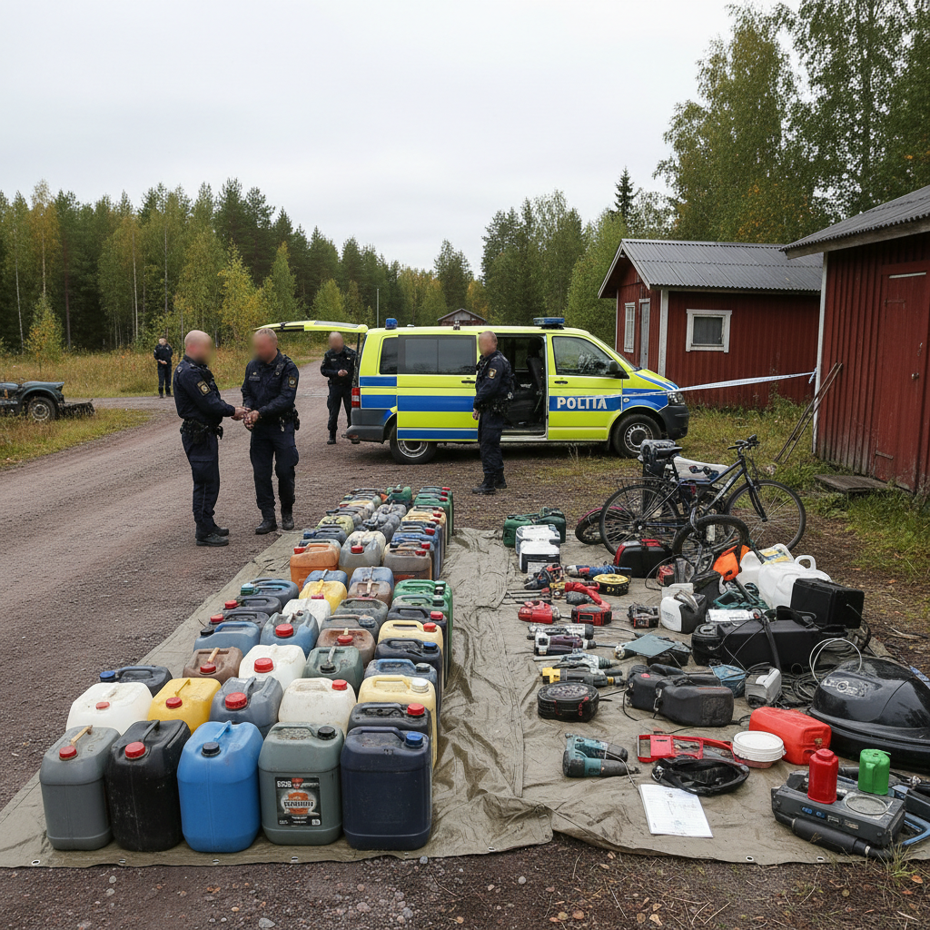 Polttoainevarkaiden kiinniotto paljasti useita omaisuusrikoksia Hyvinkäällä