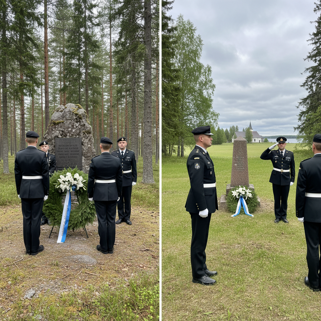 Porin prikaati muistoi Kyyrön ja Porrassalmen taisteluita osana juhlavuottaan
