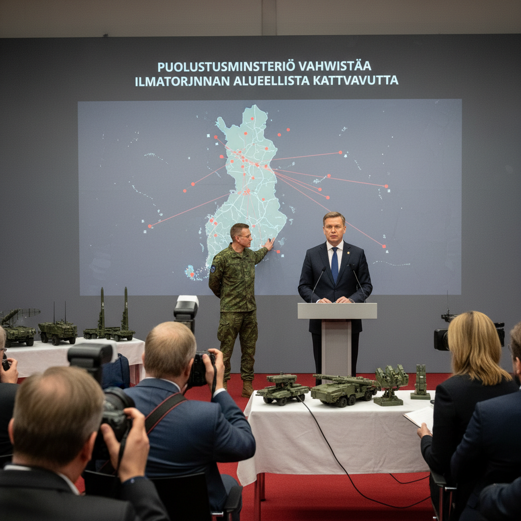 Puolustusministeriö vahvistaa ilmatorjunnan alueellista kattavuutta
