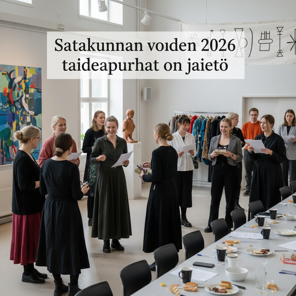 Satakunnan vuoden 2026 taideapurahat on jaettu