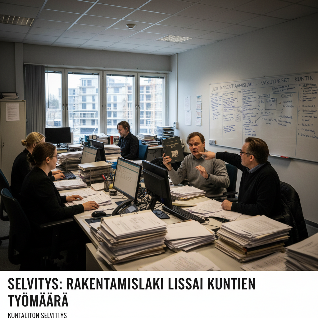 Selvitys: Uusi rakentamislaki on lisännyt kuntien työmäärää odotettua enemmän