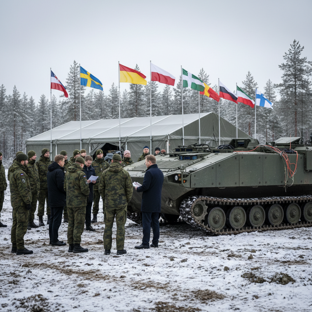 Suomi rakentaa monikansallista hanketta Patrian uudelle tela-ajoneuvolle