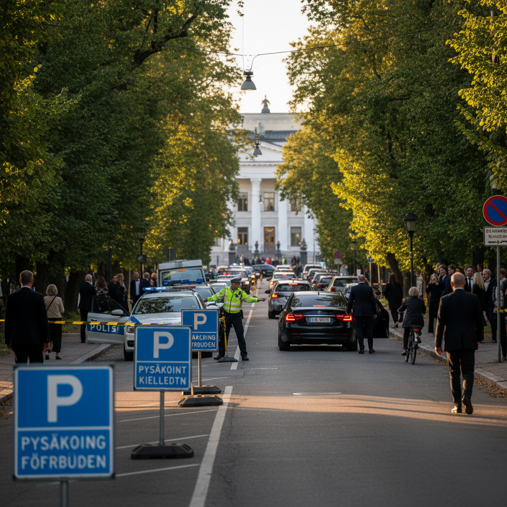 Suurlähetystön juhlavastaanotto rajoittaa liikennettä Kaivopuistossa