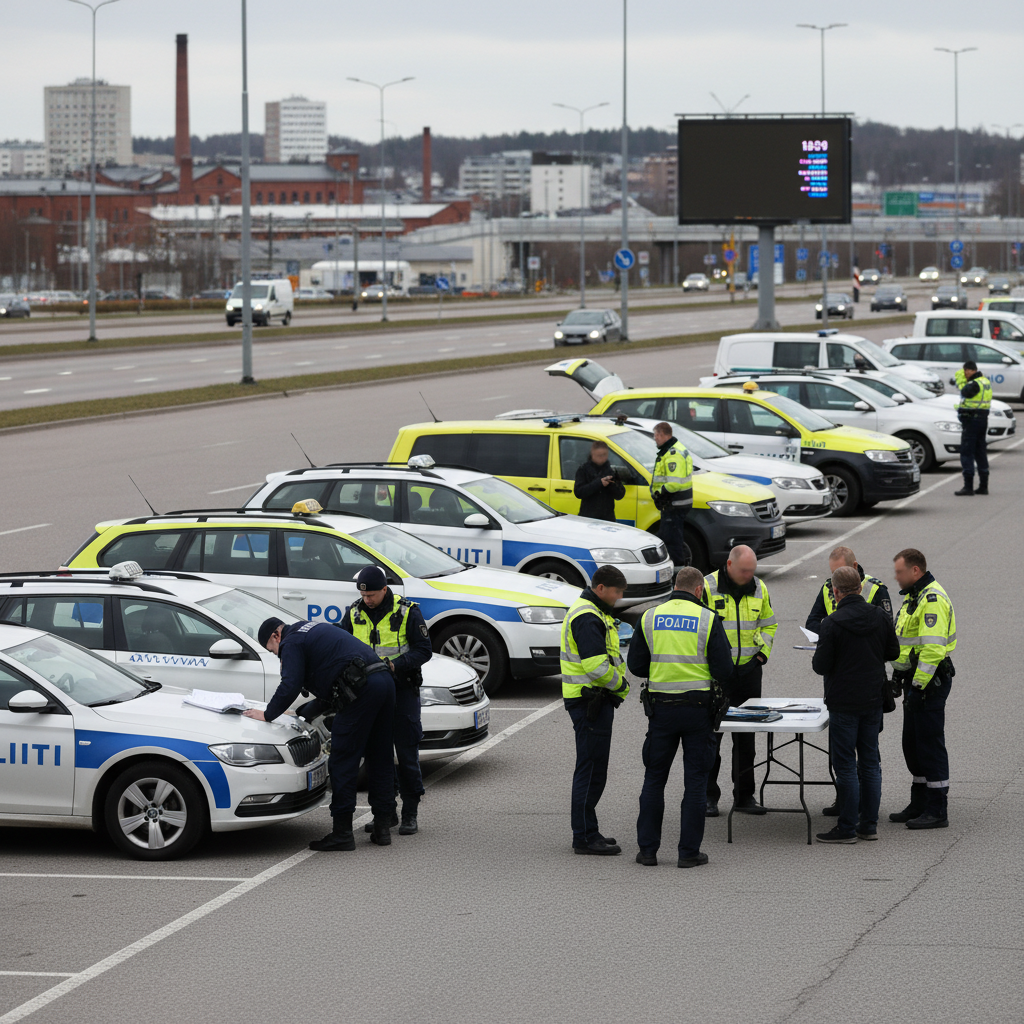 Taksien yhteisvalvonta Tampereella paljasti lukuisia puutteita