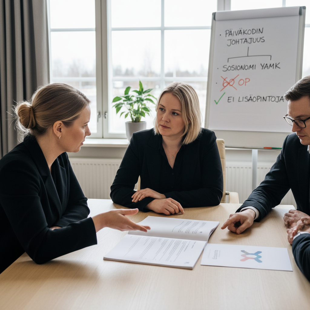 Talentia tukee sosionomien päiväkodin johtajuutta ilman lisäopintoja