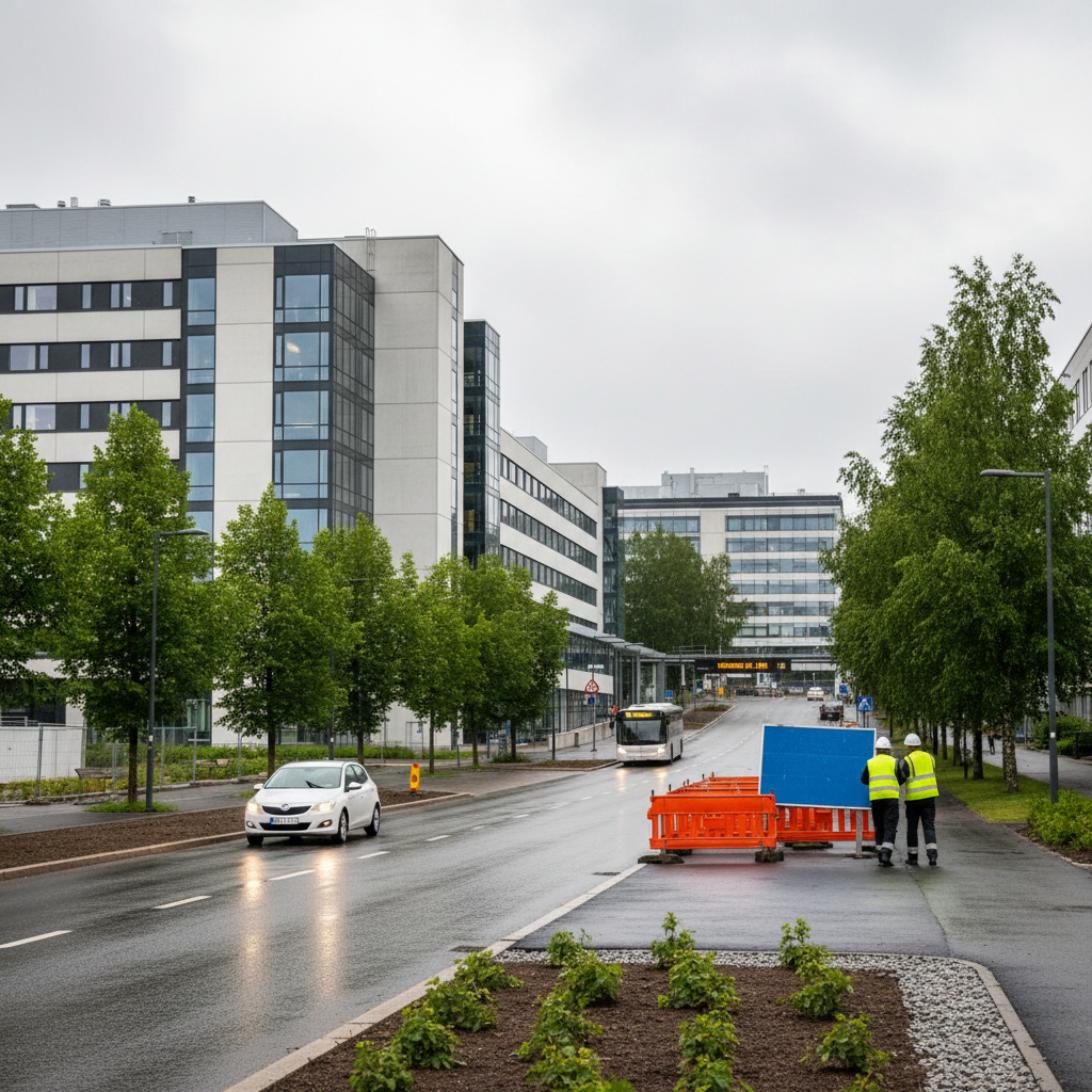 Tays Keskussairaalan Lääkärintie avautuu liikenteelle kesäkuussa