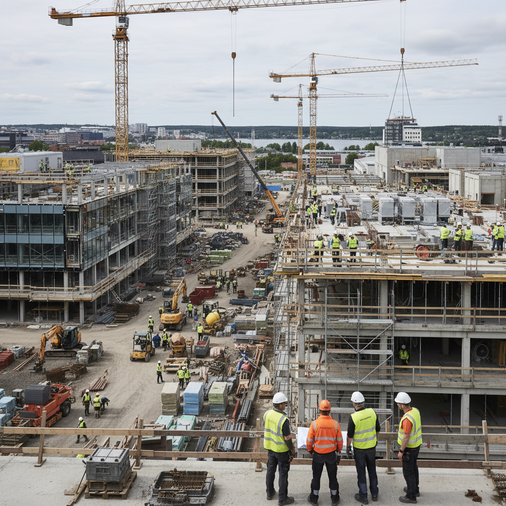 Taysin sairaalahanke työllistää yli 1 500 rakentajaa samanaikaisesti
