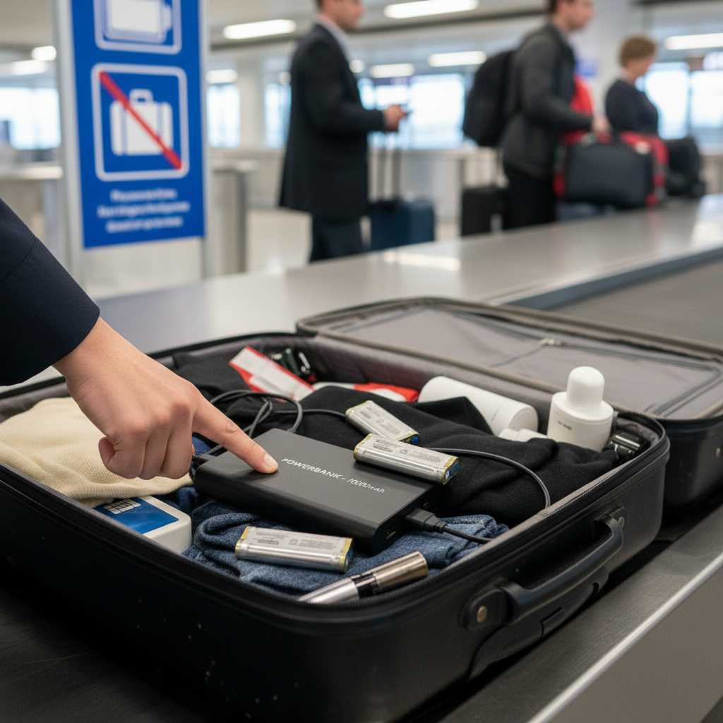 Traficom muistuttaa varavirtalähteiden ja akkujen pakkaussäännöistä lentokoneessa