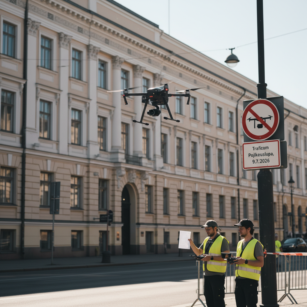 Traficom myönsi poikkeusluvan ilmailuun Kruununhaan kieltoalueella