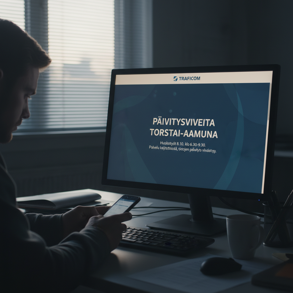 Traficomin Oma asiointi -palvelussa on päivitysviiveitä torstaiaamuna