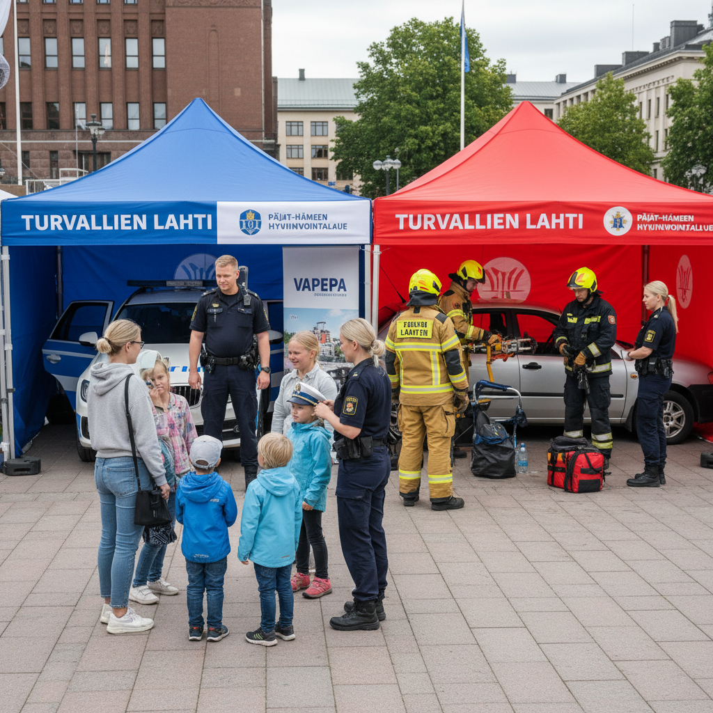 Turvallisuustapahtuma kokoaa toimijoita Lahden torille elokuussa