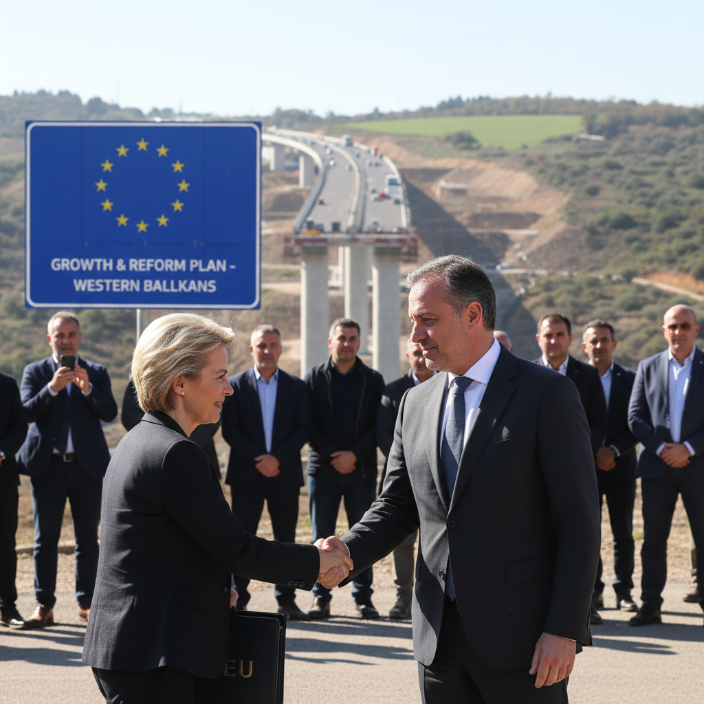 Ursula von der Leyen korosti Länsi-Balkanilla EU-laajentumisen molemminpuolisuutta