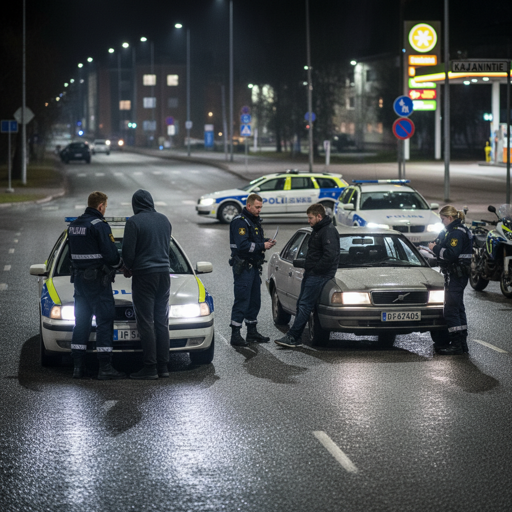 Useita rattijuoppoja jäi kiinni Oulun poliisilaitoksen alueella