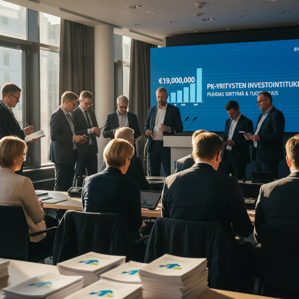 Valtio avasi 19 miljoonan euron tukiraun pk-yritysten suuriin investointeihin