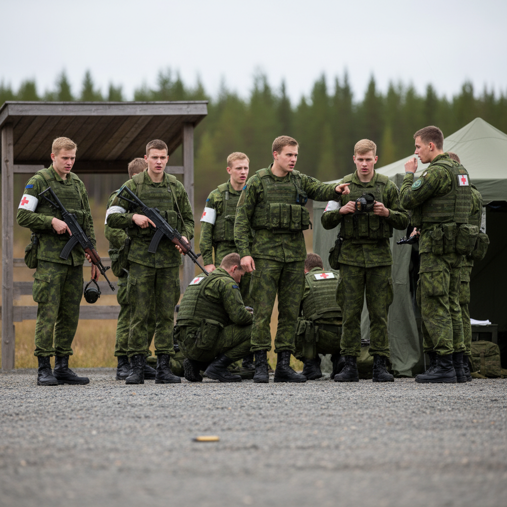 Varusmiehiä altistui melulle vahingonlaukauksen vuoksi Sodankylässä