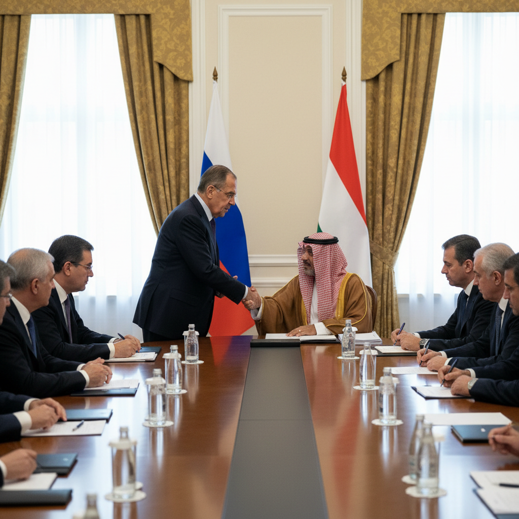 Venäjän ulkoministeri Lavrov tapasi Jemenin johtoa Moskovassa