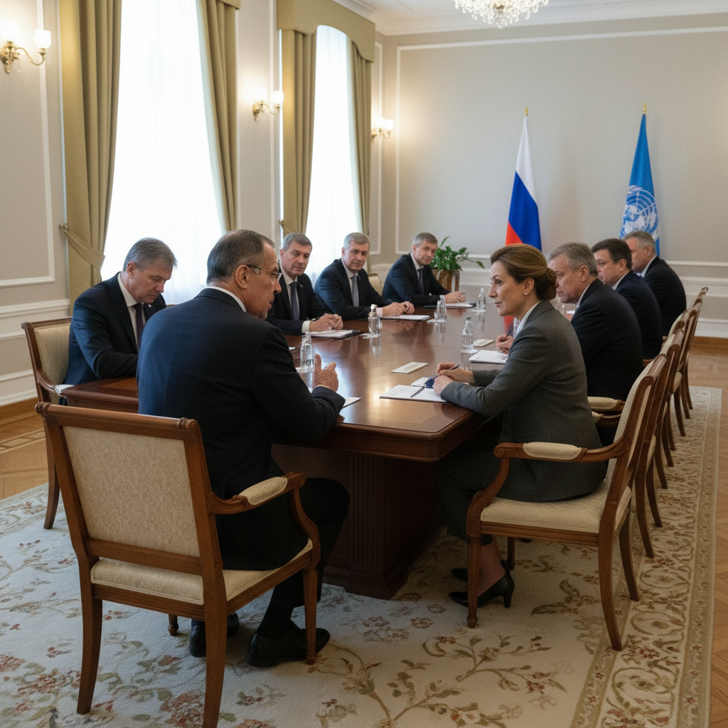 Venäjän ulkoministeri Lavrov tapasi YK:n pääsihteeriehdokas Michelle Bachelet’n