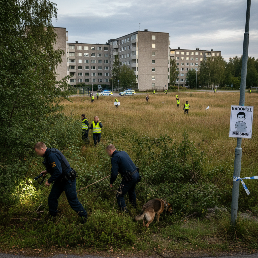 Viisivuotias poika kadonnut Helsingin Kontulassa