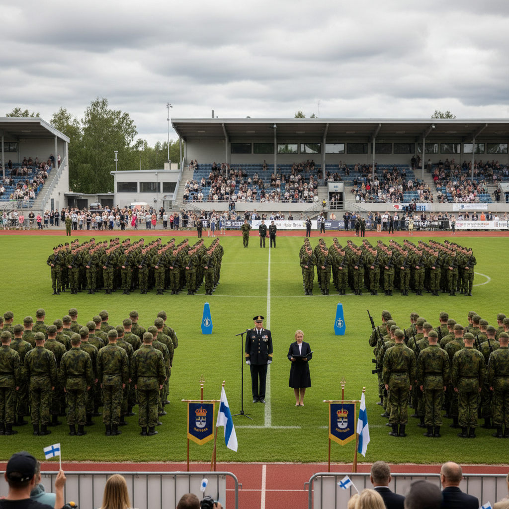 Yli tuhat alokasta vannoo sotilasvalan Kajaanissa