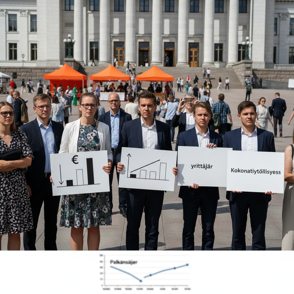 Yrittäjyyden kasvu paikkaa palkkatyöpaikkojen vähenemistä Suomessa